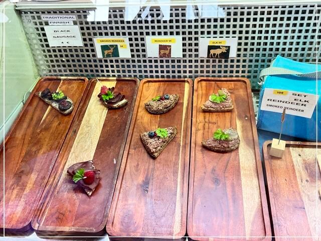 ヘルシンキのオールド・マーケットホールで売られていたトナカイのお肉