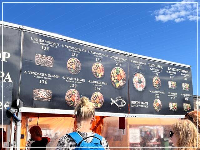 Kauppatoriマーケット広場の屋台②