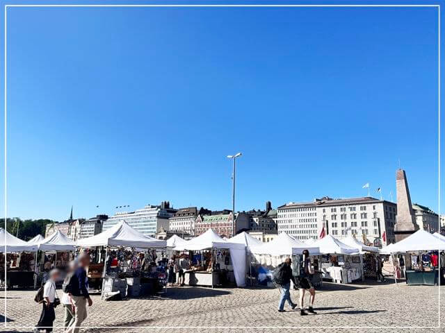 Kauppatoriマーケット広場の様子