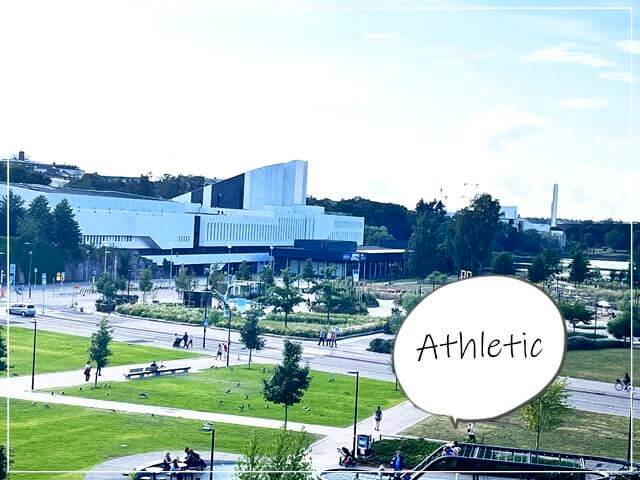 フィンランドの公共図書館Oodi（オーディ）の敷地内にあるアスレチック