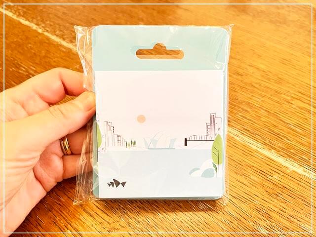 シドニーオペラハウスのショップで買ったメモ帳