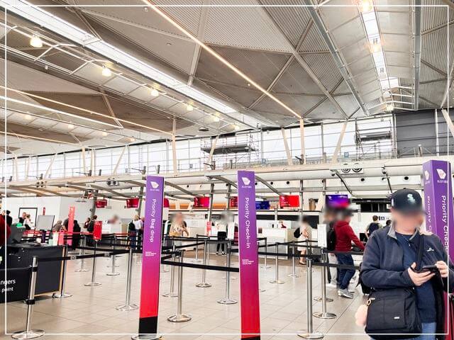 シドニー空港のチェックイン