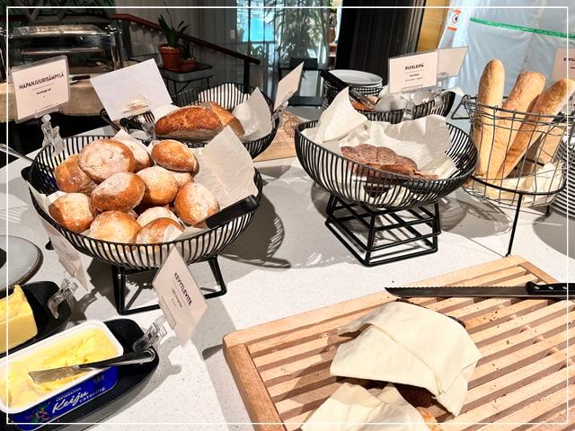 タンペレのスカンディックタンペレシティホテルの朝食①