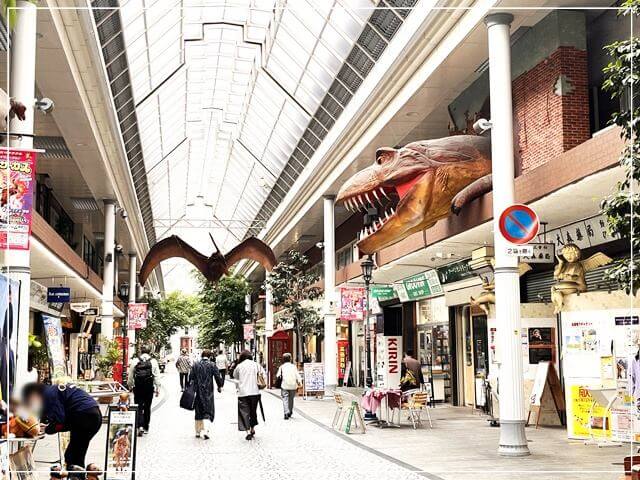 岡山オランダ通と繋がっている表町商店街