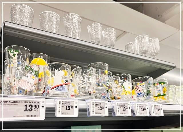 フィンランドのスーパーマーケットにあったムーミンの食器③