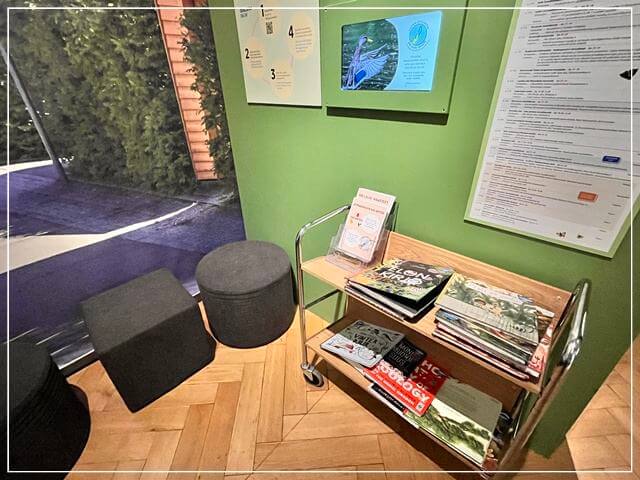 ヘルシンキ自然史博物館の絵本コーナー