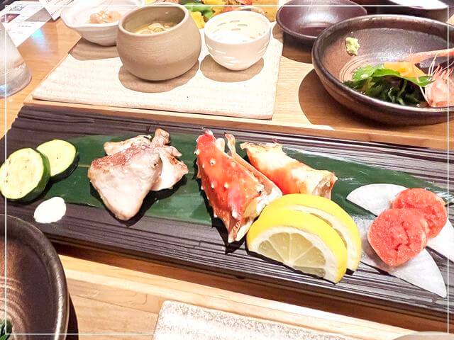 由縁札幌の朝食(炉端焼き)